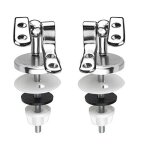 Cornat abattant wc avec charni�res de fixation, laiton pour bois et ocean plus si�ges, 1 pi�ce, chrom�, ...