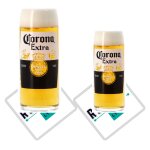 Corona lot de 2 verres a bi�re 1 25 cl et 1 50 cl et 2 sous bock, neuf