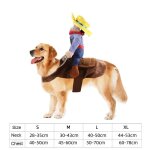 Costume de cavalier de cow - boy pour animaux de compagnie, tenue trempe de chat de nol, style chevalier ...
