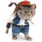 Costumes no�l pour chien ou chat cowboy avec chapeau