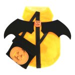 Costumes d'halloween pour animaux de compagnie, ailes de chauve - souris, sac de citrouille, dcoration ...