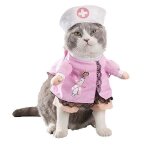 Costume infirmire pour chat dguisement avec bandeau