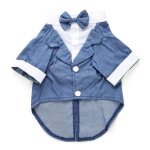 Costume de mari de fte pour animaux de compagnie, veste pour chien, smoking a n?ud formel imbib, vtements ...