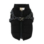 Costume de ski 2 en 1 pour animaux de compagnie, gilet sans manches en coton rembourr avec sangle de ...