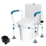 Costway cadres de s�curit� pour toilettes, barre d'appui pour toilettes pour handicap�es, personnes ag�es ...
