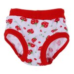 Couche - culotte hygi�nique rouge + blanc m pour femme, v�tement pour animaux de compagnie, chiot, chien ...