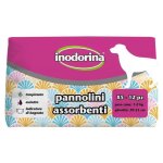 Couches jetables - inodorina - xs - respirantes - trou pour queue - 12 pi�ces