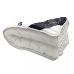 Couette blanche 240x220 cm coton bio, par scandina. fabrication franaise.