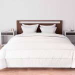 Couette blanche 240x260 cm luxe 550 gr, par soleil d'ocre