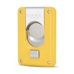 Coupe - cigare double lame jaune laqu� elie bleu