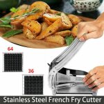 Coupe - frites en acier inoxydable, hachoir a viande, pour concombre, légumes, carotte, gadget de cuisine ... Coupe - frites en acier inoxydable, hachoir a viande, pour concombre, légumes, carotte, gadget de cuisine ...