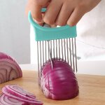 Coupe légumes et pommes de terre, support a oignons, trancheurs, gadget, fourchette en acier inoxydable, ... Coupe légumes et pommes de terre, support a oignons, trancheurs, gadget, fourchette en acier inoxydable, ...