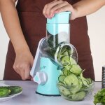 Coupe - légumes multifonction 3 en 1, râpe a fromage rotative manuelle, mandoline, trancheur, gadgets, ... Coupe - légumes multifonction 3 en 1, râpe a fromage rotative manuelle, mandoline, trancheur, gadgets, ...