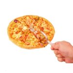 Coupe - pizza 2 en 1, roue et fourchette, pelle a gteau, spatule, trancheur, four, grattoir, gadgets ...