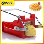 Coupe - pommes de terre manuel en acier inoxydable, trancheuse a frites domestique, accessoires de cuisine, ...