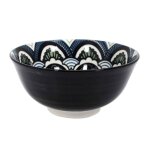 Coupelle en c�ramique  mandala  57cl bleu
