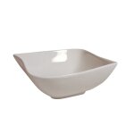 Coupelle carre  vague  13cm blanc