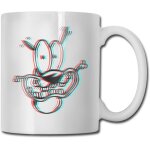 Courage le chien l�che tasse 3d caf� th� tasse de cacao en c�ramique anniversaire vacances bureau gar�ons ...