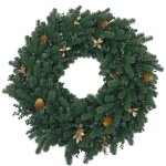 Couronne artificielle hwc - o98, couronne de porte, couronne de table, d�coration artificielle Ø 60 ...