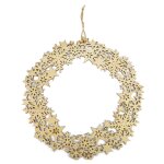 Couronne de noel en bois d�coup� 35 cm de diam�tre - megacrea diy