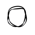 Courroie 1207 j4 (61867 - 21710) lave - linge (481235818204 whirlpool laden ignis indesit bauknecht proline ...