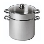 Couscoussier - baumalu - tous feux dont induction - inox droit - 20 cm