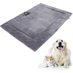 Coussin auto - chauffant chat tapis chauffant chien lavable couverture pour chien flanelle matelas pour ...