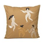 Coussin carr� marron free - ferm living