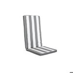 Coussin de chaise - dkd home decor - rayures - r�sistant a l'eau - polyester - rectangulaire