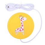 Coussin chauffant usb en silicone, gadgets de dessin anim, plateau chauffant, tapis de tasse