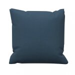 Coussin en coton 40x40 cm panama bleu canard, par soleil d'ocre