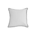 Coussin en coton lav� 40x40 cm spirit blanc, par soleil d'ocre