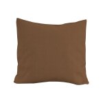 Coussin d�coratif lin coton 45x45 cm lino camel, par soleil d'ocre