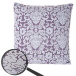 Coussin de d�coration, aspect baroque, coussin avec bourrage, lilas, 45x45cm