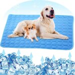 Coussin de glace d't pour animaux de compagnie, respirant, lavable, couverture de niche, pour chiens, ...