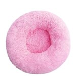 Coussin d'int�rieur pour chat, rond, doux et mignon, rose, 40 cm de diam�tre