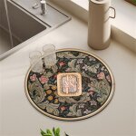 Coussin d'isolation thermique antidrapant en caoutchouc non ald, rond, mnage, bol, th, polymres, ...