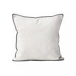 Coussin en microfibre lav�e 40x40 cm boheme blanc, par soleil d'ocre
