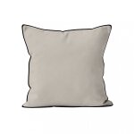 Coussin en microfibre lav�e 40x40 cm boheme lin, par soleil d'ocre
