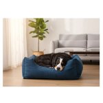 Coussin panier - rectangulaire l 100x80x25 cm - c�tel� - housse amovible zipp�e - fond antid�rapant