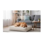 Coussin pour chien - baldar - 80x60x18 cm - memory foam - housse amovible zipp�e