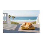 Coussin pour chien - baldar - rectangulaire 80x60x18 cm - flocons memory foam - housse amovible zipp�e ...