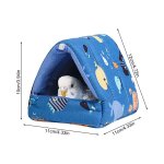 Coussin en peluche cachette pour perroquets, maison chaude, lit pour perroquets, oiseaux insparables, ...
