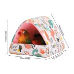 Coussin en peluche cachette pour perroquets, maison chaude, lit pour perroquets, oiseaux insparables, ...