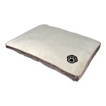 Coussin rectangle max - beige et marron - long 100 cm