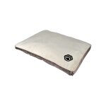 Coussin rectangle max - beige et marron - long 80 cm
