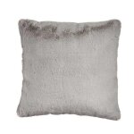 Coussin - synth�tique - gris - 40 x 40 cm - texture douce - design contemporain
