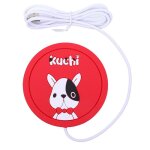 Coussin de tasse chauffant usb en silicone, gadget de dessin anim, pour boisson de caf ou de th, plateau ...