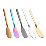 Couteau a beurre en acier inoxydable, couteau a fromage de cuisine, outils a dessert en argent, epandeur ...