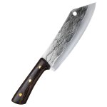 Seulement un couteau - couteau de chef de cuisine en acier inoxydable, couperet a viande forg de 8 pouces, ...